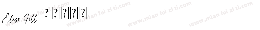 Elise Fill字体转换
